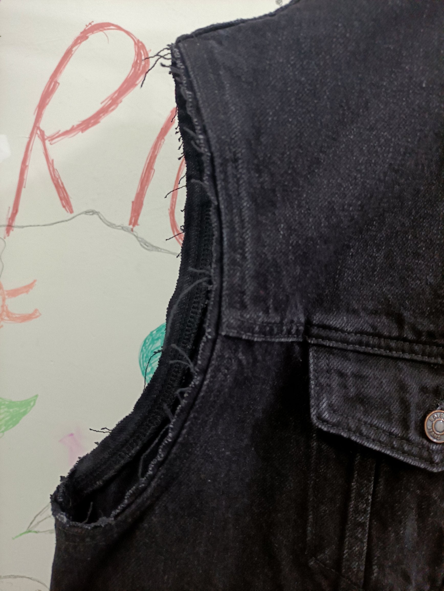 Chaleco Acolchado Clásico en Algodón Negro