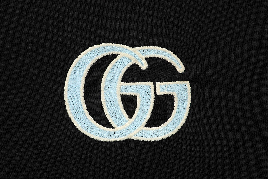 GUCCI 2025 New Edition · Double G Embroidered Logo Tee