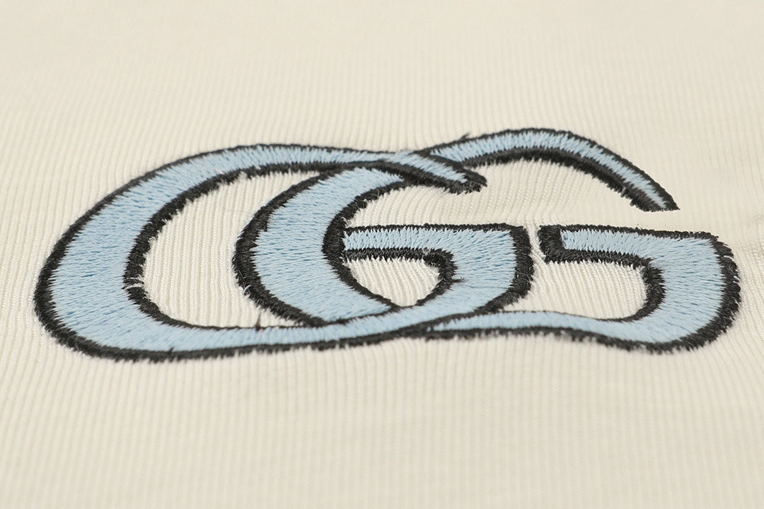 GUCCI 2025 New Edition · Double G Embroidered Logo Tee